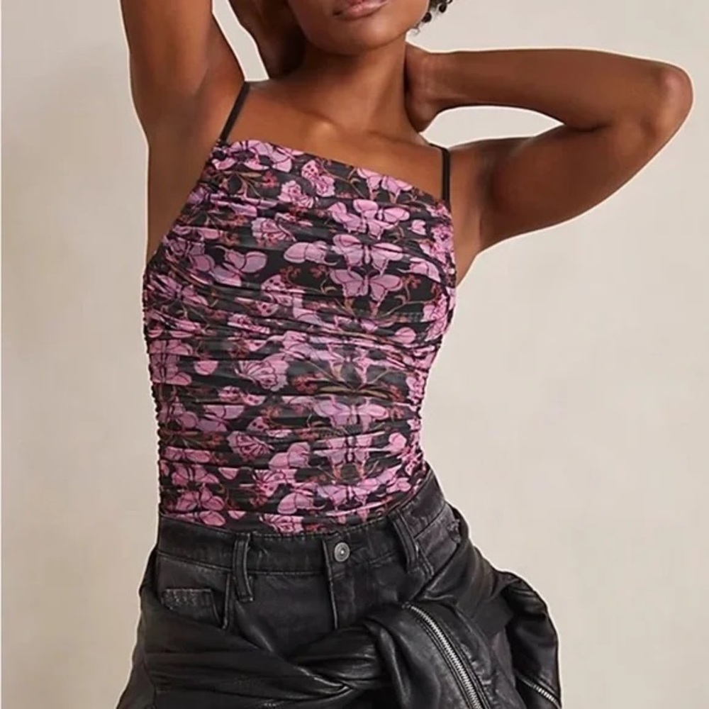 Free people milkshake mesh bodysuit